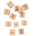 Sebra Stacking Blocks - Number blocks - 12 pcs - Wood