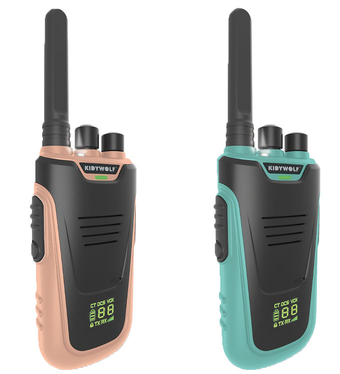 Kidywolf Walkie Talkie - 2 stk - Kidytalk - Blå/Rosa