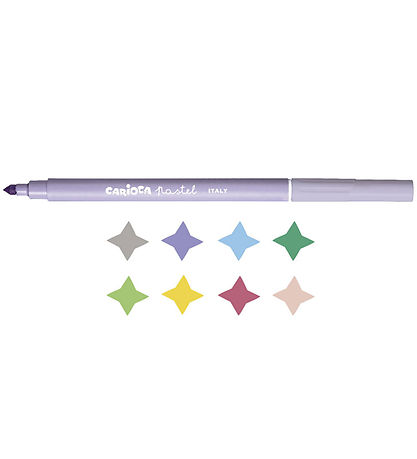 Carioca Tuscher - 8 stk - Pastel Carioca Tuscher - 8 stk - Pastel