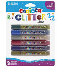 Carioca Glitterlim - 6 stk - Multifarvet Carioca Glitterlim - 6 stk - Multifarvet