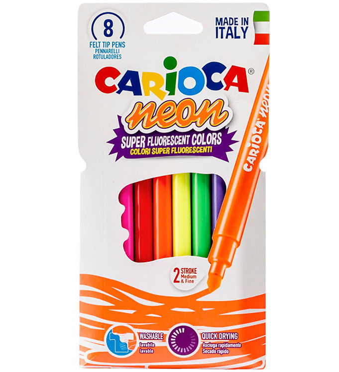 Carioca Tuscher - 8 stk - Neon billede