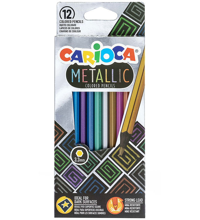 Carioca Farveblyanter - 12 stk. - Metallic billede