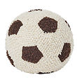 Smallstuff Fodbold -  Strik - Off White/Brown Smallstuff Fodbold -  Strik - Off White/Brown