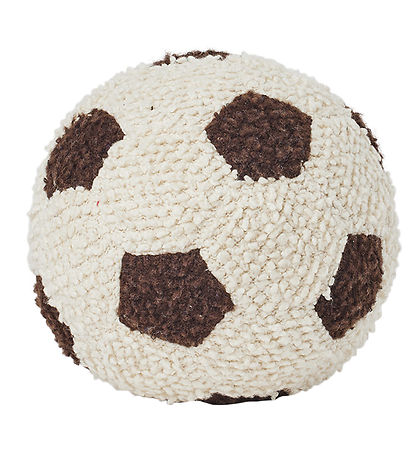 Smallstuff Fodbold -  Strik - Off White/Brown Smallstuff Fodbold -  Strik - Off White/Brown