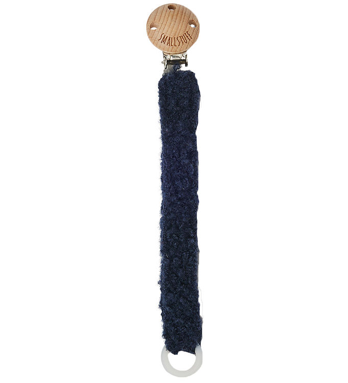 Strikket suttesnor, bouclé merino uld, navy - Strikket suttesnor, bouclé merino uld, navy / bouclé merino uld, navy / 22cm