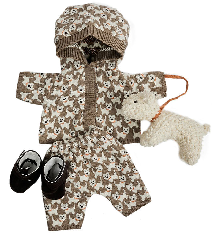 Smallstuff Dukketøj m. Hund - Brown