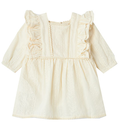 Lil' Atelier Bodysuit w. Skirt l/s - NbfRoso - Turtledove