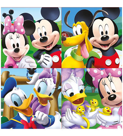 Educa Puslespil - 4 Forskellige - Mickey Mouse Club House Educa Puslespil - 4 Forskellige - Mickey Mouse Club House