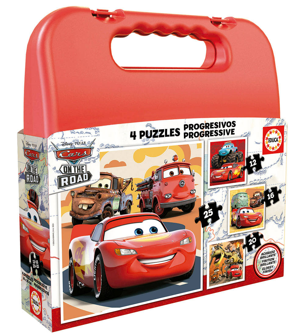 Educa Puzzlespiel - 4 Verschiedene - Disney Cars - Educa - One Size - Puzzlespiele