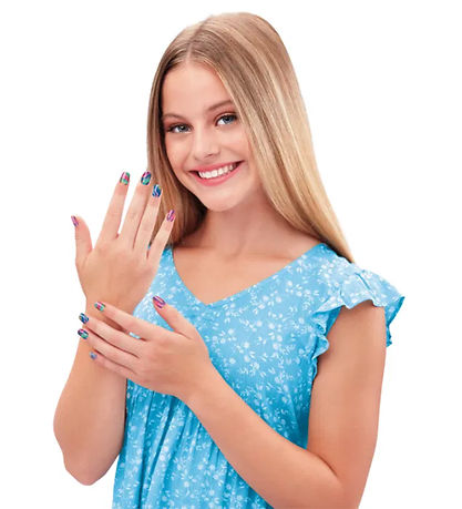 Shimmer N Sparkle Nagelset - Trendy tips voor nageluitdrukkingen