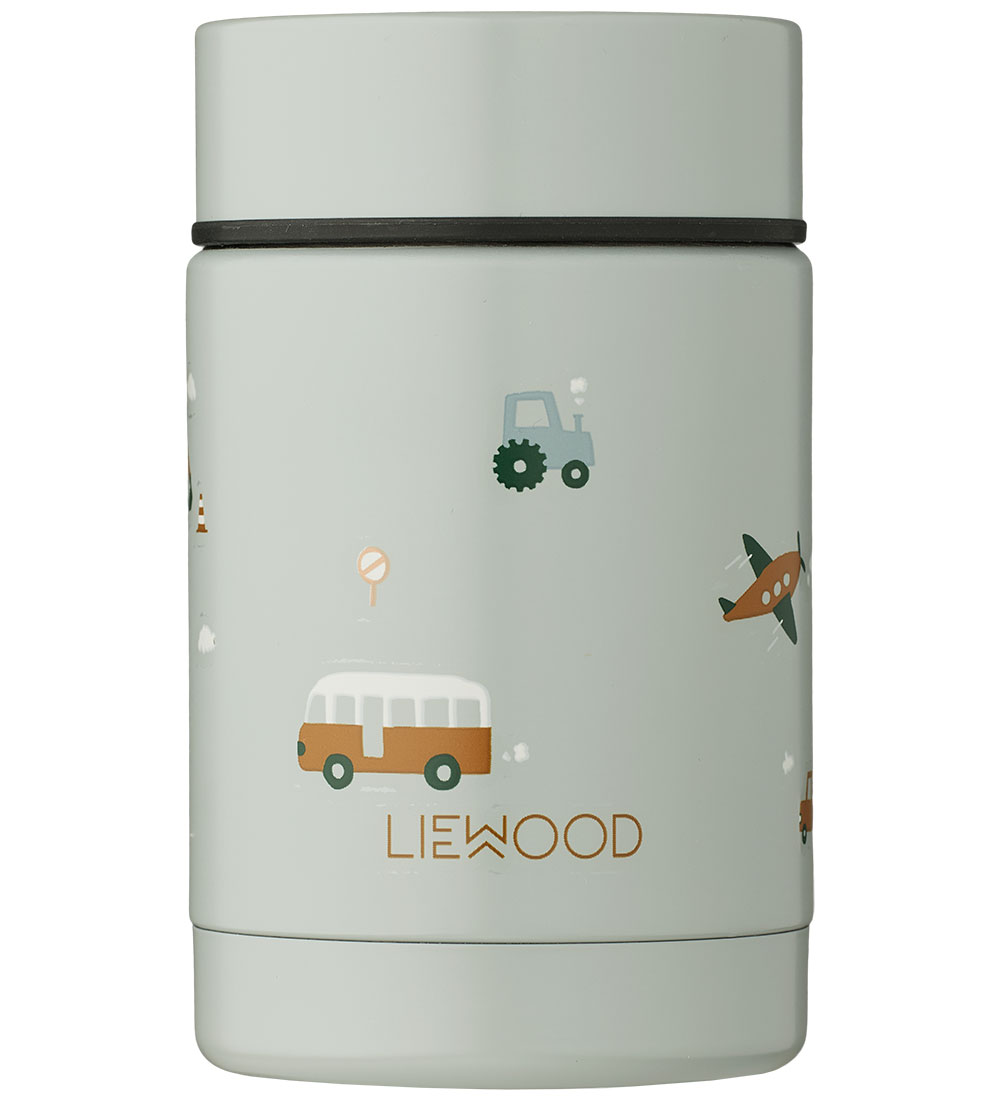 Liewood Thermocontainer - Nadja - 250 ml - Fahrzeuge/Dove Blue M - Liewood - One Size - Thermosflaschen