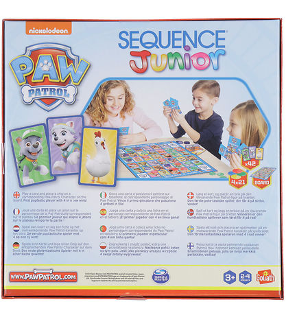 Asmodee - Sequence Brætspil - Sequence Junior Paw Patrol Nordic