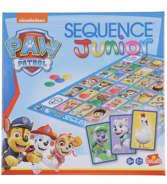 Asmodee - Sequence Brætspil - Sequence Junior Paw Patrol Nordic