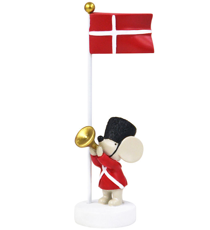 Kids by Friis Bordflag Mus med Trompet - 14.5 cm