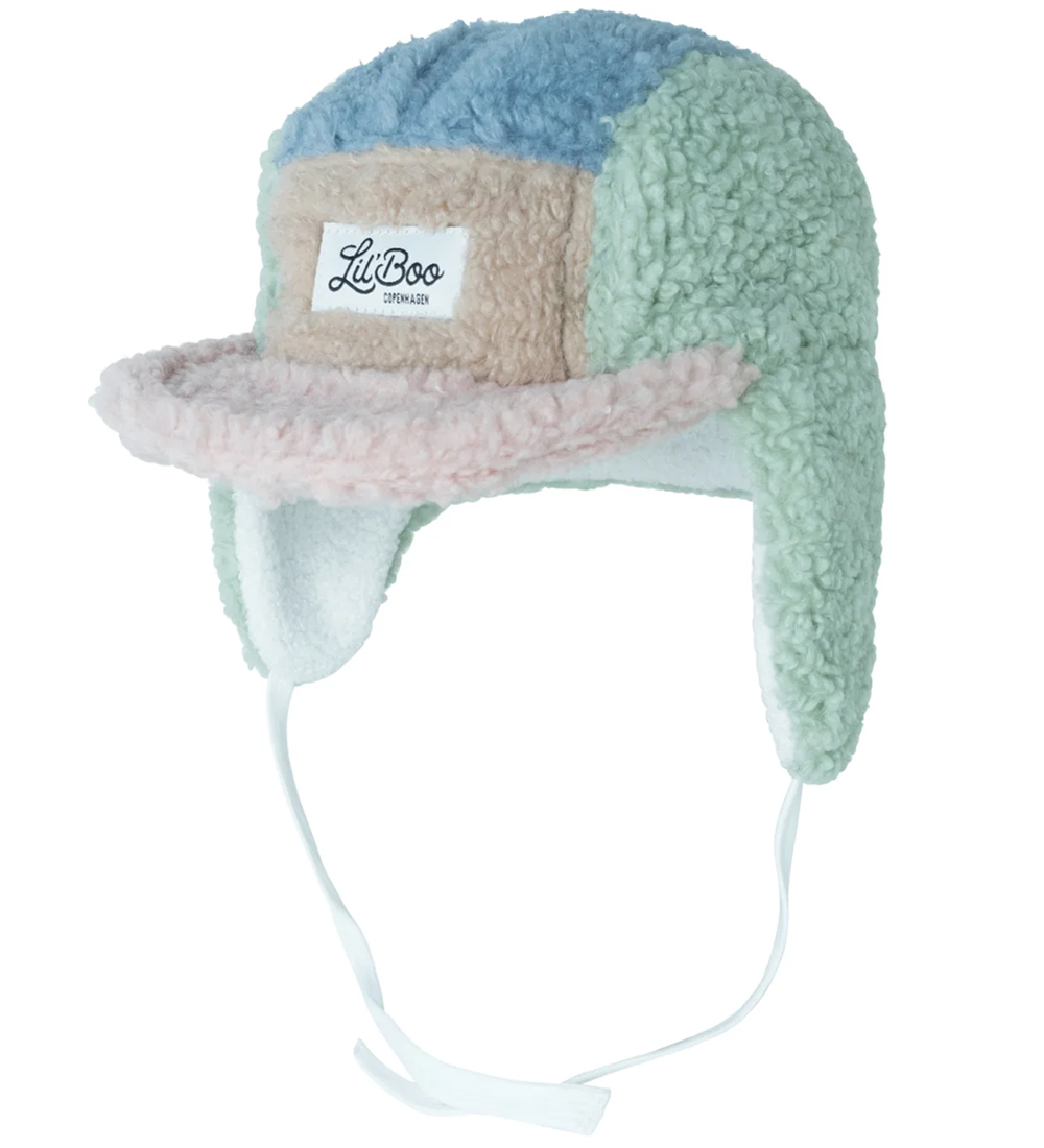 Lil'Boo Copenhagen Muts - Teddy Fleece - Rose/Mint/Blue - Lil' Boo Copenhagen - 56-58 cm - Mutsen