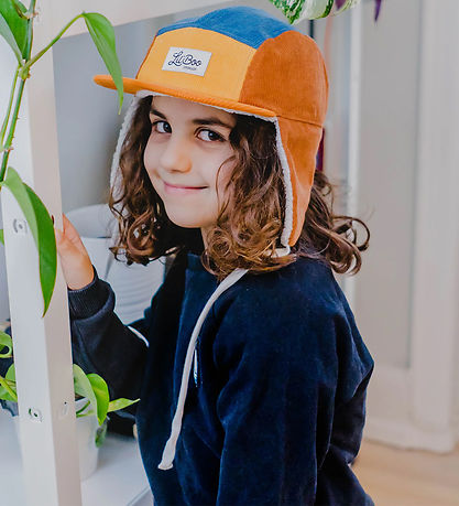 Lil'Boo Copenhagen Kasket - Corduroy - Yellow/Brown/Blue Lil'Boo Copenhagen Kasket - Corduroy - Yellow/Brown/Blue