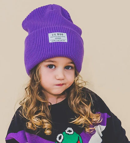Lil'Boo Copenhagen Hue - Strik - Hygge Beanie - Light Purple Lil'Boo Copenhagen Hue - Strik - Hygge Beanie - Light Purple