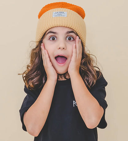 Lil'Boo Copenhagen Hue - Strik - Hygge Beanie - Caramel/Sand