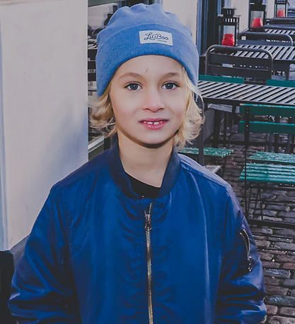 Lil'Boo Copenhagen Hue - strik - Classic Beanie - Med Blue