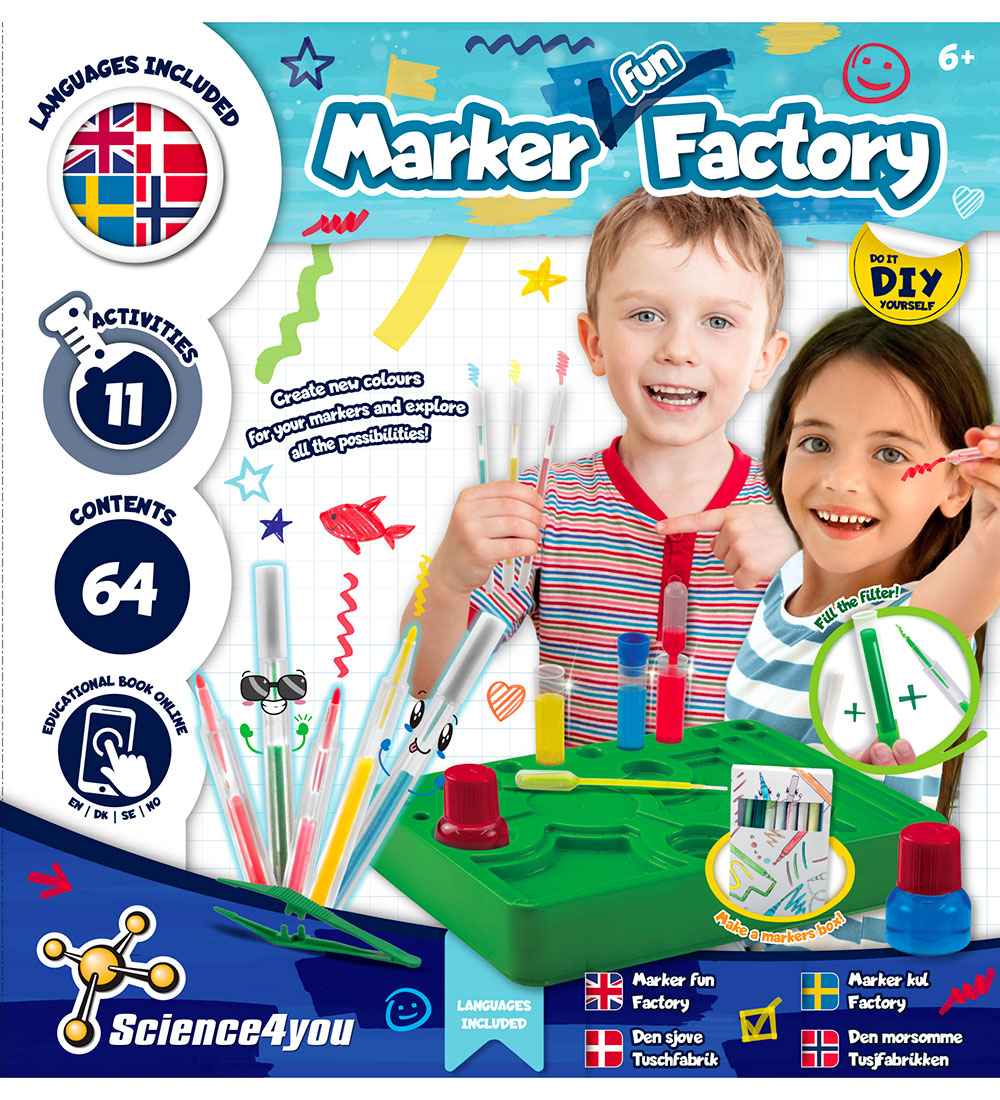 Liniex Science4you Set - Markierungsfabrik - Science4you - One Size - Spielzeug