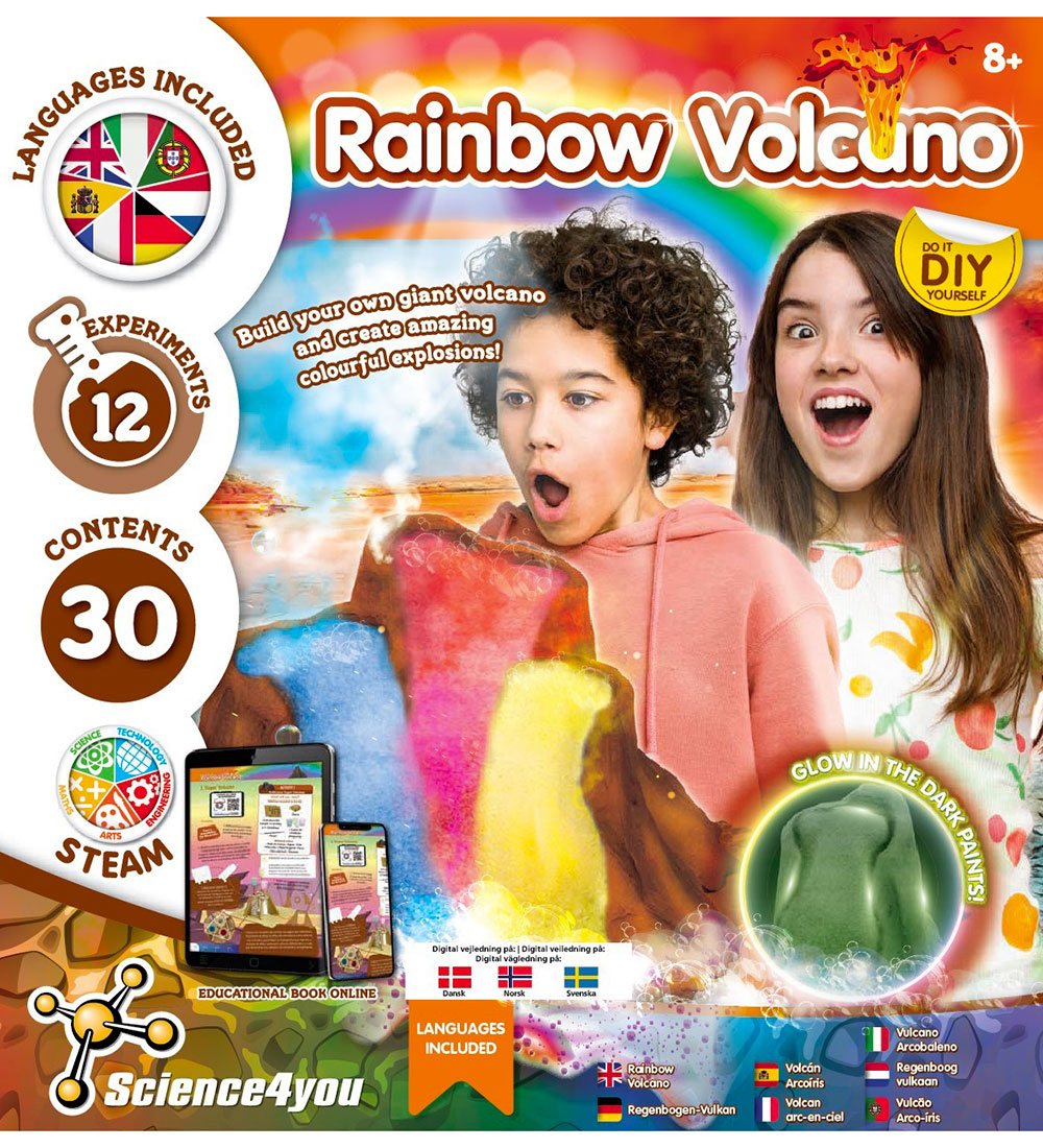 Lineex Science4you Set - Rainbow Vulkan - Science4you - One Size - Spielzeug
