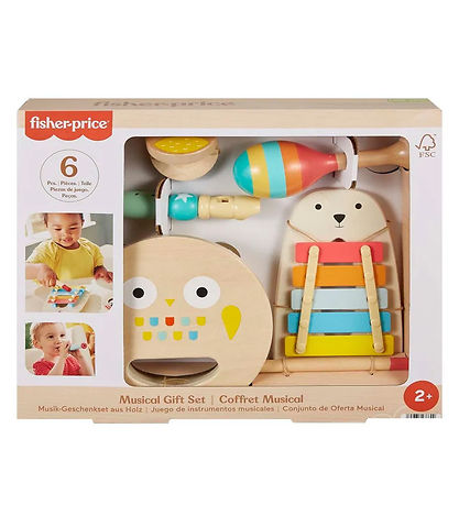 Fisher-Price - Musiksæt - Træ - 6 Dele Fisher-Price - Musiksæt - Træ - 6 Dele