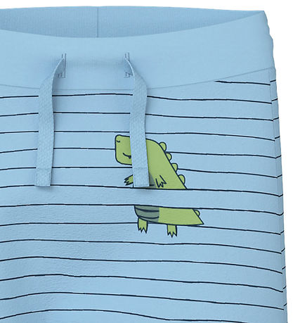 Name It Bukser - NbmVroels - Dusk Blue/Dino/Stripes Name It Bukser - NbmVroels - Dusk Blue/Dino/Stripes