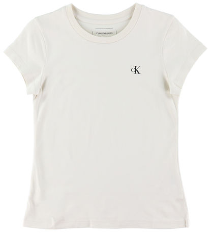 Calvin Klein T-shirt - 2-pak - Slim Monogram - Turtledove/Misty  Calvin Klein T-shirt - 2-pak - Slim Monogram - Turtledove/Misty