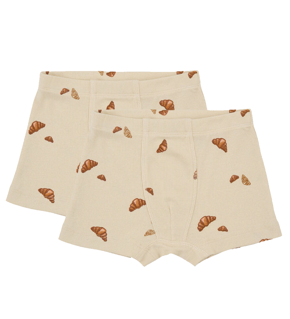 VACVAC Boxershorts - Carl - 2er-Pack - Rib - Croissant Mini - VACVAC - 5-6 Jahre (110-116) - Boxershorts