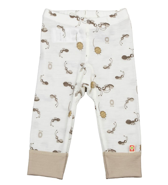 Katvig Leggings - Uld - Off White m. Myrer