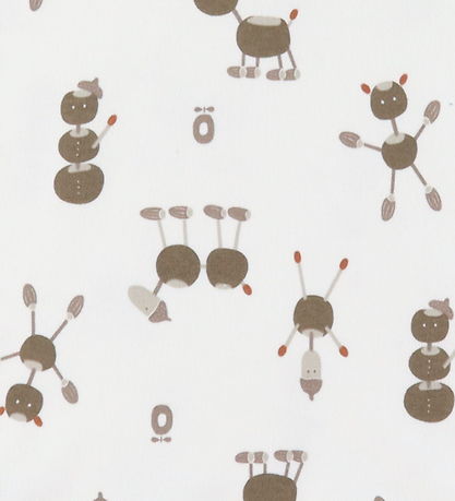 Katvig Heldragt - Off White m. Kastanjefigurer Katvig Heldragt - Off White m. Kastanjefigurer