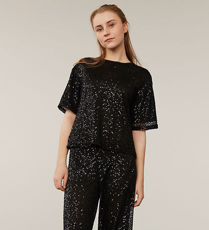Sofie Schnoor T-shirt - Sort/Palietter Sofie Schnoor T-shirt - Sort/Palietter