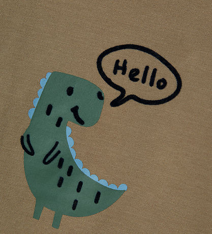 Name It Sweatshirt - NbmVonne - Weathered Teak/Dinosaur