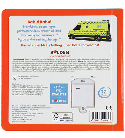Forlaget Bolden Bog m. Lyd - Kig Og Lyt - Babu! Babu!