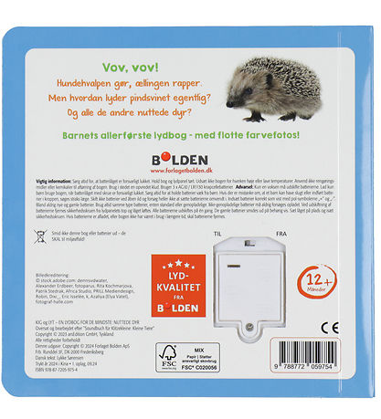 Forlaget Bolden Bog m. Lyd - Kig Og Lyt - Nuttede Dyr