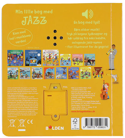 Forlaget Bolden Bog m. Lyd - Min Lille Bog Med Jazz