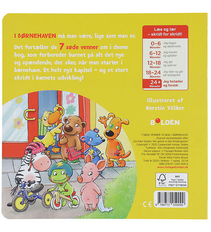 Forlaget Bolden Bog - 7 Søde Venner - Vi Skal i Børnehave Forlaget Bolden Bog - 7 Søde Venner - Vi Skal i Børnehave