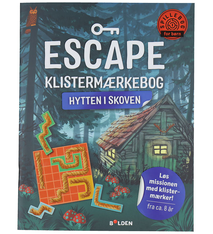 Forlaget Bolden Escape Klistermærkebog: Hytten i Skoven