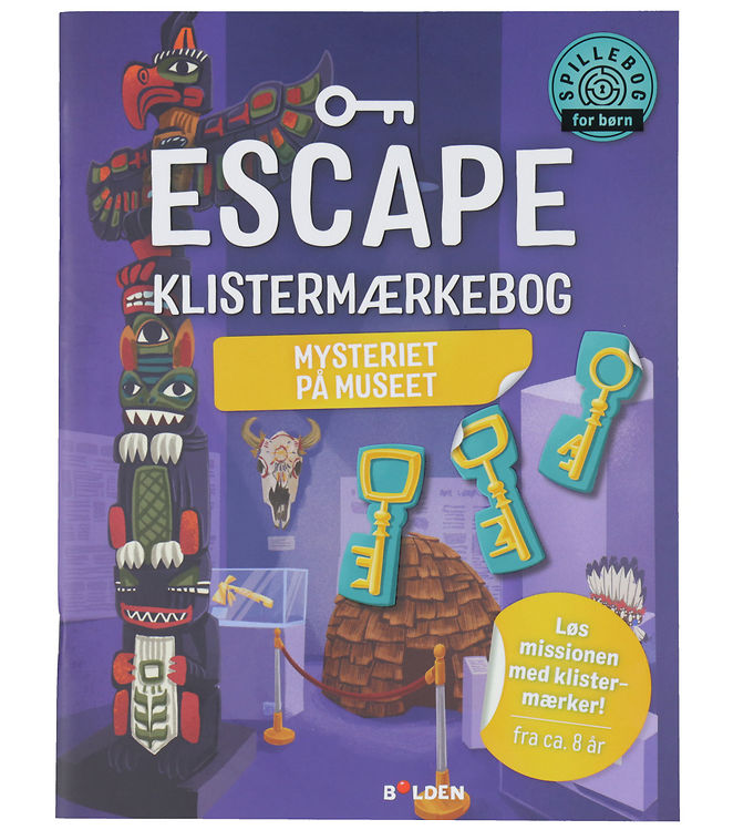 Forlaget Bolden Escape Klistermærkebog: Mysteriet På Museet