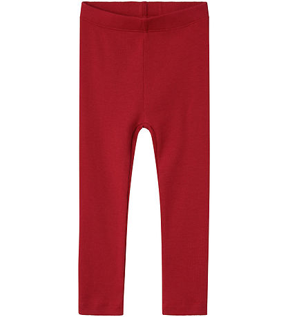 Name It Leggings - Rib - NmnKab - Jester Red Name It Leggings - Rib - NmnKab - Jester Red