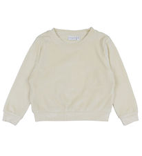 Name It Bluse - Fløjl - Cropped - NmfVeloa - Summer Sand Name It Bluse - Fløjl - Cropped - NmfVeloa - Summer Sand