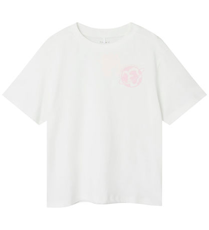 Name It T-Shirt - NkfKatin - Bright White/Universe Name It T-Shirt - NkfKatin - Bright White/Universe