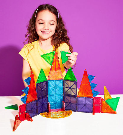 Magna-Tiles Magnet Set - 46 Parts - MicroMAGS & Combo