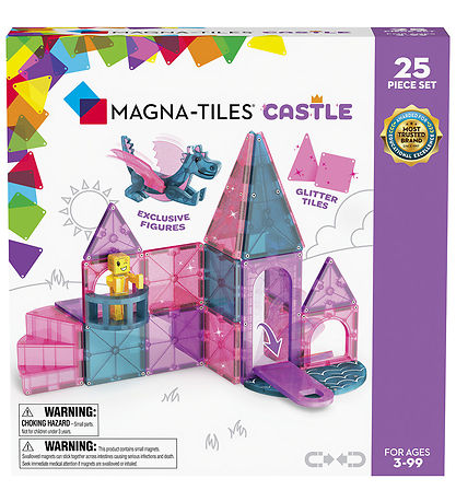 Magna-Tiles Magnetsæt - 25 Dele - Castle Magna-Tiles Magnetsæt - 25 Dele - Castle