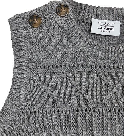 Hust and Claire Vest - Strik - Perry - Grey Mist Melange