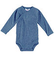 Joha Slå-om Body l/æ - Uld - Denim Blå Joha Slå-om Body l/æ - Uld - Denim Blå