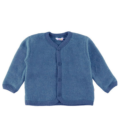 Joha Cardigan - Uld - Denim Blå Joha Cardigan - Uld - Denim Blå
