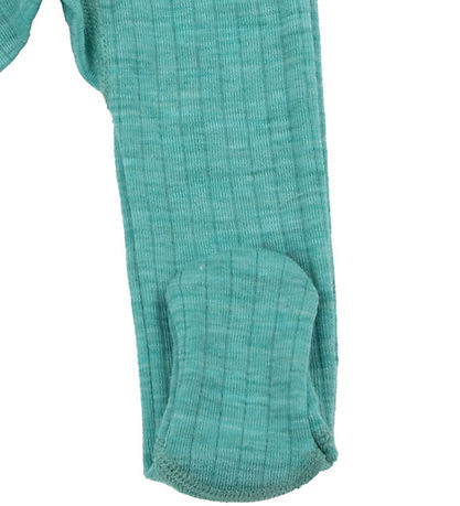 Joha Leggings m. Fødder - Uld - Grøn Joha Leggings m. Fødder - Uld - Grøn