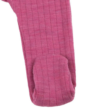 Joha Leggings m. Fødder - Uld - Hindbær Joha Leggings m. Fødder - Uld - Hindbær