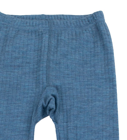Joha Leggings - Uld - Denim Blue